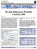 Cover of Juvenile Probation Caseload, 2008