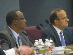 Photo of Joe Torre and Robert Listenbee.