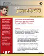 Cover of Behavioral Health Problems, Treatment, and Outcomes in  Serious Adolescent Offenders