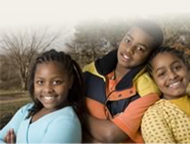 Photo of a boy and two girls