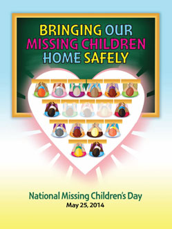2014 Bringing Our Missing Children Home Safely Poster